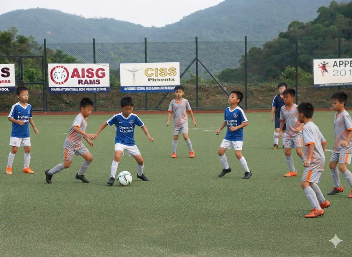 School Football Program training at Dynamo Football Academy
